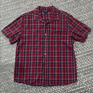 WindRiver | Red Plaid Button Up Shirt